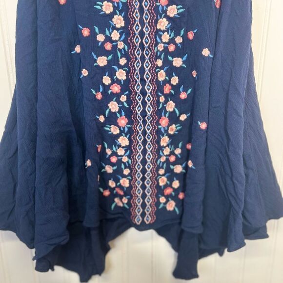 Miss Me Jeans Women's Lace Tank Top blue Size Large - Picture 3 of 16